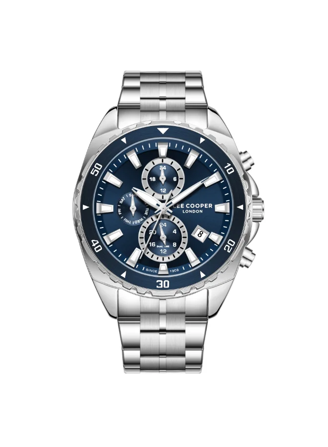 Lee Cooper Men's Metal Multi Function Watch LC08217.390 - 44 mm