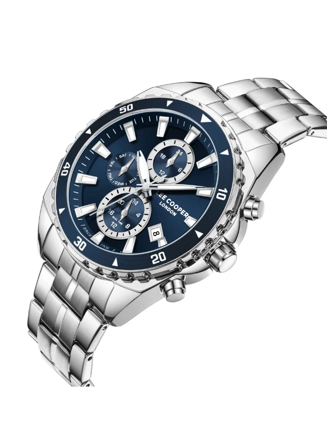 Lee Cooper Men's Metal Multi Function Watch LC08217.390 - 44 mm