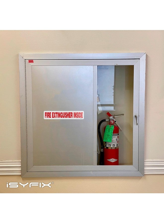 iSYFIX Fire Extinguisher Inside Sticker Sign - 10 Pack 12X2.5 Inch - Self-Adhesive Reflective Vinyl Decals, Laminated Uv, Weather, Scratch, Fade Resistance, For Cars, Trucks, Trailers & Vehicles  - Image 5