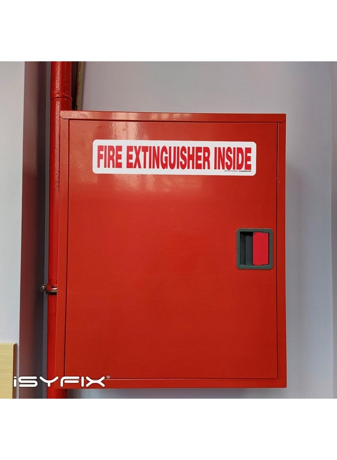 iSYFIX Fire Extinguisher Inside Sticker Sign - 10 Pack 12X2.5 Inch - Self-Adhesive Reflective Vinyl Decals, Laminated Uv, Weather, Scratch, Fade Resistance, For Cars, Trucks, Trailers & Vehicles  - Image 4