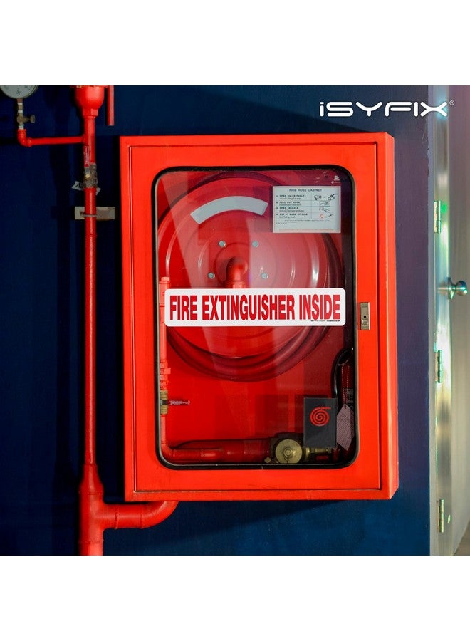 iSYFIX Fire Extinguisher Inside Sticker Sign - 10 Pack 12X2.5 Inch - Self-Adhesive Reflective Vinyl Decals, Laminated Uv, Weather, Scratch, Fade Resistance, For Cars, Trucks, Trailers & Vehicles  - Image 3