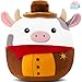 CozyWorld Cow Cowboy Plush Stuffed Animals Original Plushie Cute Soft Cuddle Pillow for Boys Girls 13 - Image 4