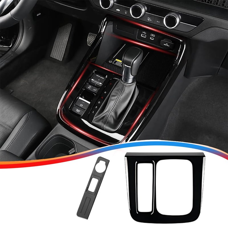 MUXEE for Honda CRV CRV 2023 2024 2025 2026 Car Center Console Frame Cover ABS Gear Shift Panel Frame Bright Black Sport Interior Accessories - Image 2