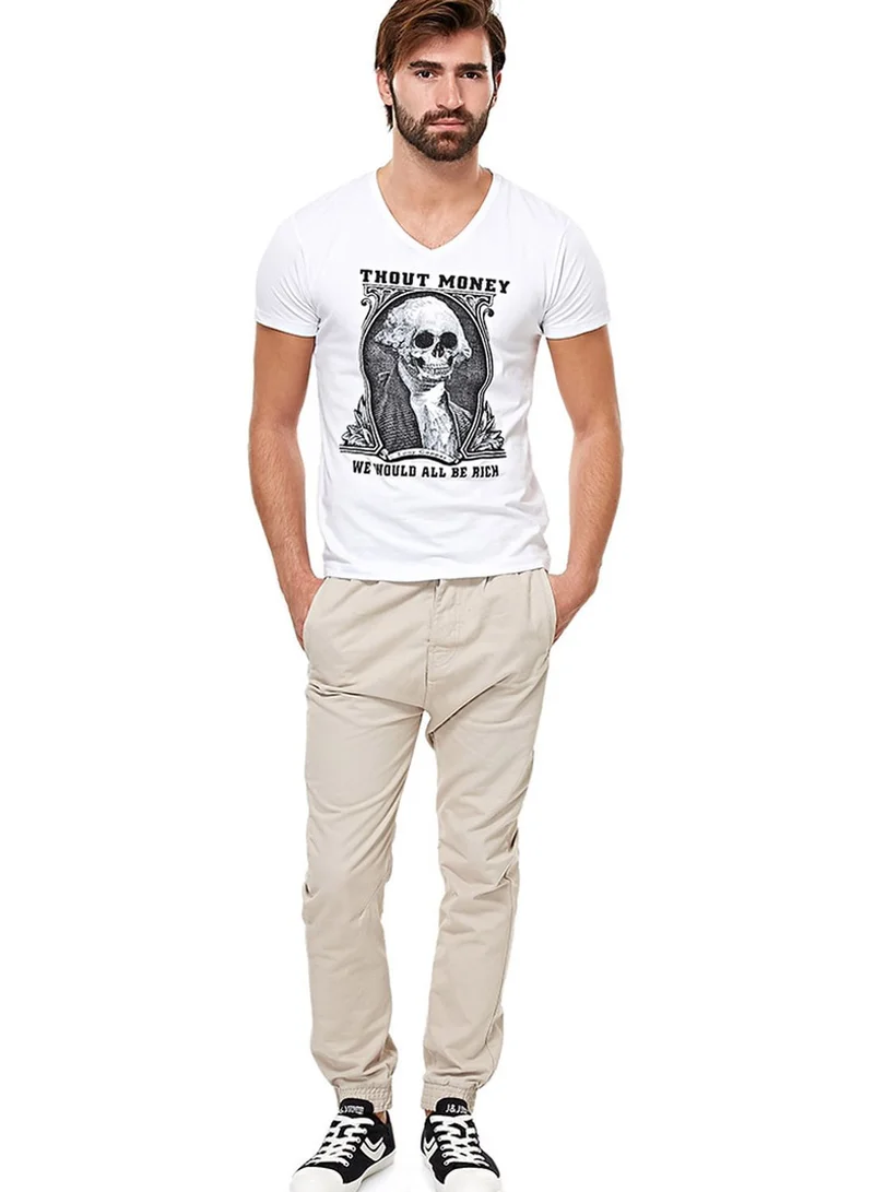 Fifteen Minutes Printed Skull TShirt