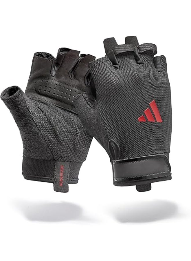 اديداس قفازات التدريب الأساسية - أحمر - كبير - Image 4