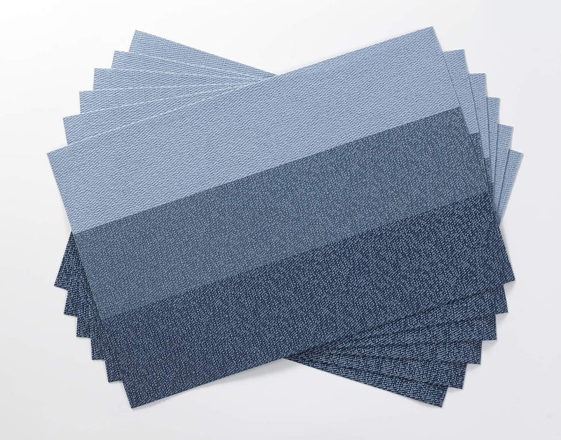 VDHJA Durable HeatResistant NonSlip PVC Vinyl Woven Placemats Washable Stylish Perfect for Dining Tables office Protection LongLasting for Everyday Use or Special Occasions 4pcs 46cmX30cm - Image 3