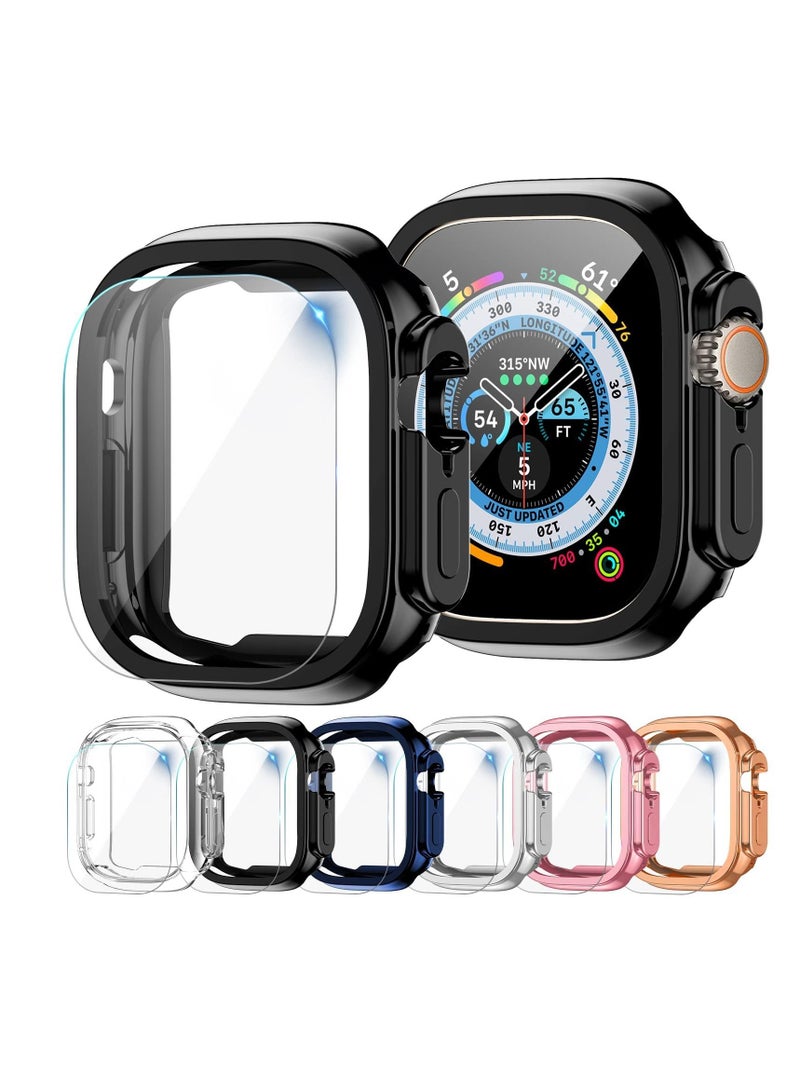 Excefore Case Compatible for Apple Watch Ultra Case 49mm and Screen Protector, Soft TPU Waterproof Touch Sensitive, Anti-Scratch for Apple Watch Ultra Case for Men Women (Ultra 49mm)  - Image 1