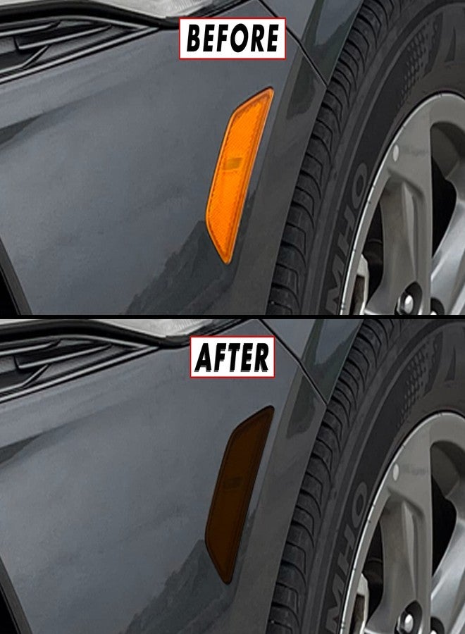 SlickMod PreCut Vinyl Smoke Tint for 2021-2022 Kia K5 Sidemarker (3. Front Sidemarker, 20 Dark Smoke) - Image 1