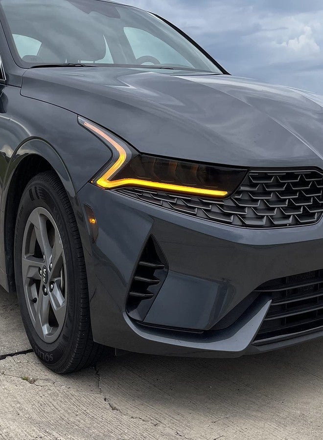 SlickMod PreCut Vinyl Smoke Tint for 2021-2022 Kia K5 Sidemarker (3. Front Sidemarker, 20 Dark Smoke) - Image 5