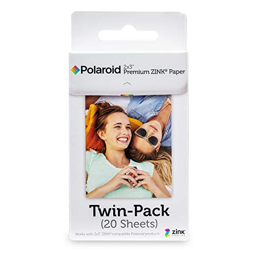 Zink Polaroid POLZ2X320 2 x 3 inch Premium Zink Photo Paper Twin Pack (20 Sheets) Film - Image 1