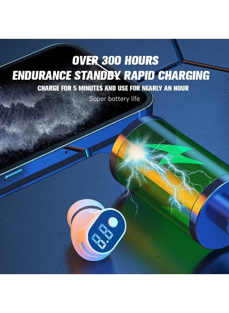 AROAQ Wireless Bluetooth Headphones 5.2 Without Digital Display Noise Reduction with High-Definition Microphone - Image 3