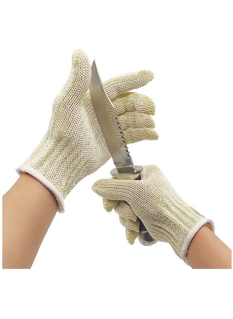 Level 8 Cut Resistant Gloves Mandoline Gloves Reliable Cutting Gloves Food Grade for Kitchen Mandoline Slicing, Meat Cutting, Oyster Shucking (XL)