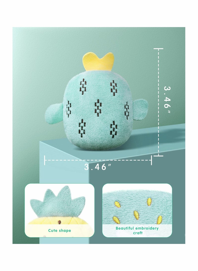 Cat Catnip Toys, 6 Pcs Pillows Cat Crinkle Toys, Rattle Sound, Cat Toys for Indoor Cats Interactive with Cute Fruits Set, Assorted Kitty Toys, Cat Teething Chew Toy with Plush Gift