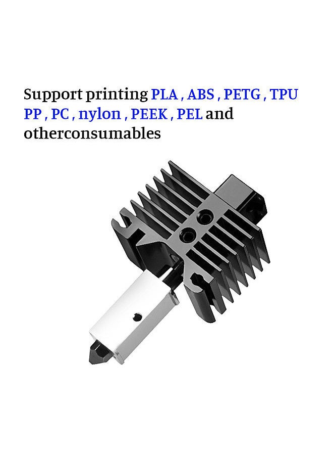 Two Trees Upgraded Hotend Kit with Plated Copper Heater Block Heatbreak High Temperature 500℃ with 32 Extra Nozzle and 1pc Silicone Cover Compatible with Bambu Lab X1 Carbom Combo P1P 3D Printer  - Image 2