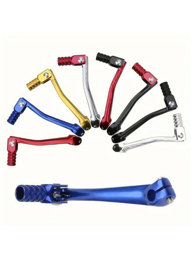 Aluminum Motorcycle Gear Shift Lever CNC Folding Moto Accessories for Offroad Motorcycles Polished Surface Treatment Red 1pc - Image 1