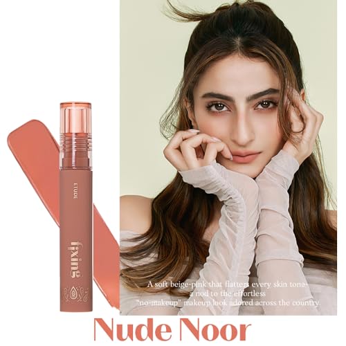 ETUDE Fixing Tint| Long Lasting Liquid Lipstick |Waterproof, Smudgeproof, Lightweight Matte Finish Lip Stain| Full Coverage|Korean Makeup|Limited Edition Fixing Tint| Nude Noor-4g - Image 3