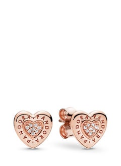 Pandora Violet Rose Gold Love Earrings are simple and stylish  - Image 3