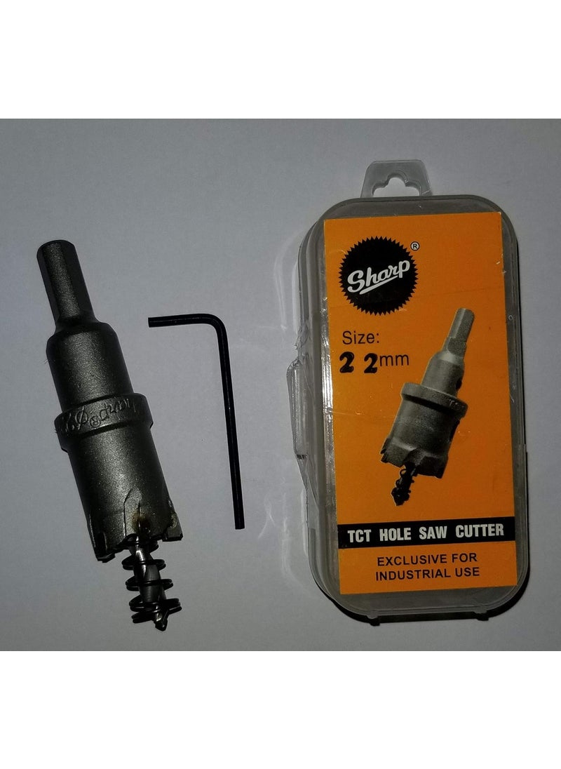SHARP Sharp TCT Hole Saw Cutter 22 Mm 