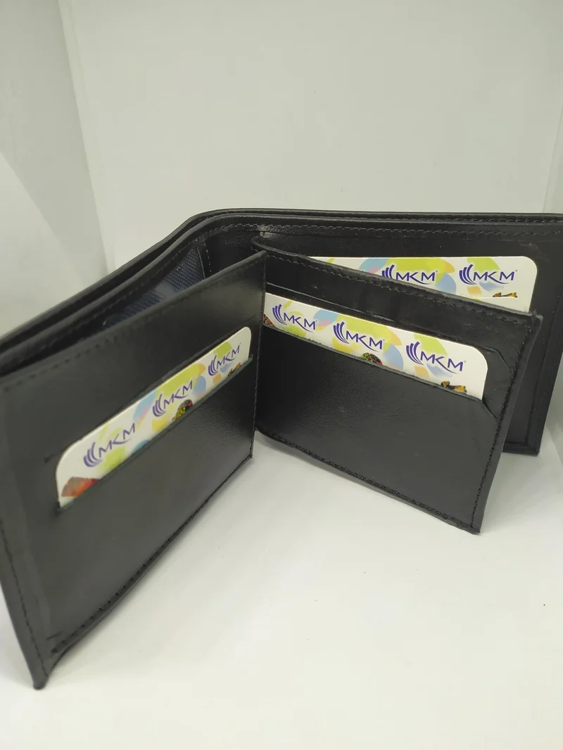 ام كي ام Leather Black Men's Wallet