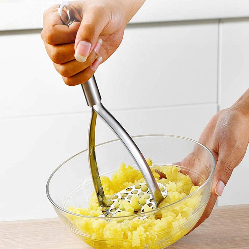 Super HK Super HK Stainless Steel Potato Vegetable Masher Aloo Masher  - Image 2