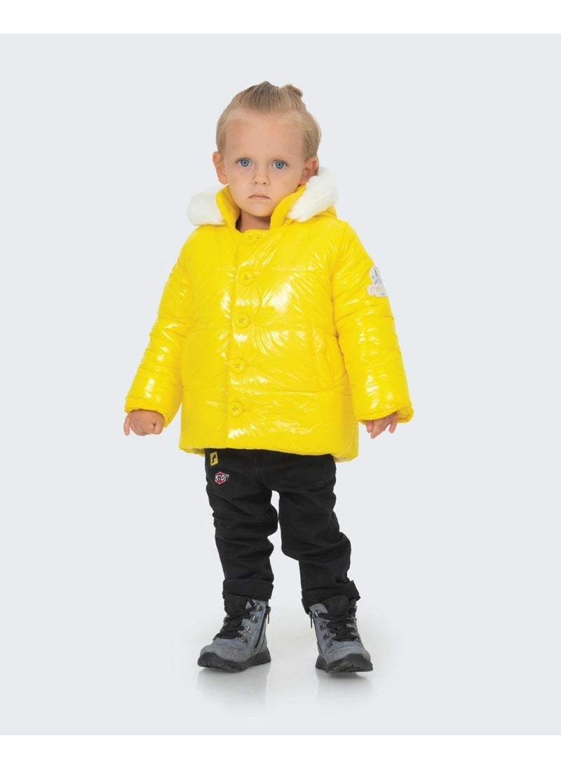 Baby Hola Hooded Water and Windproof Girl's Boy's Coat 13441  - Image 1