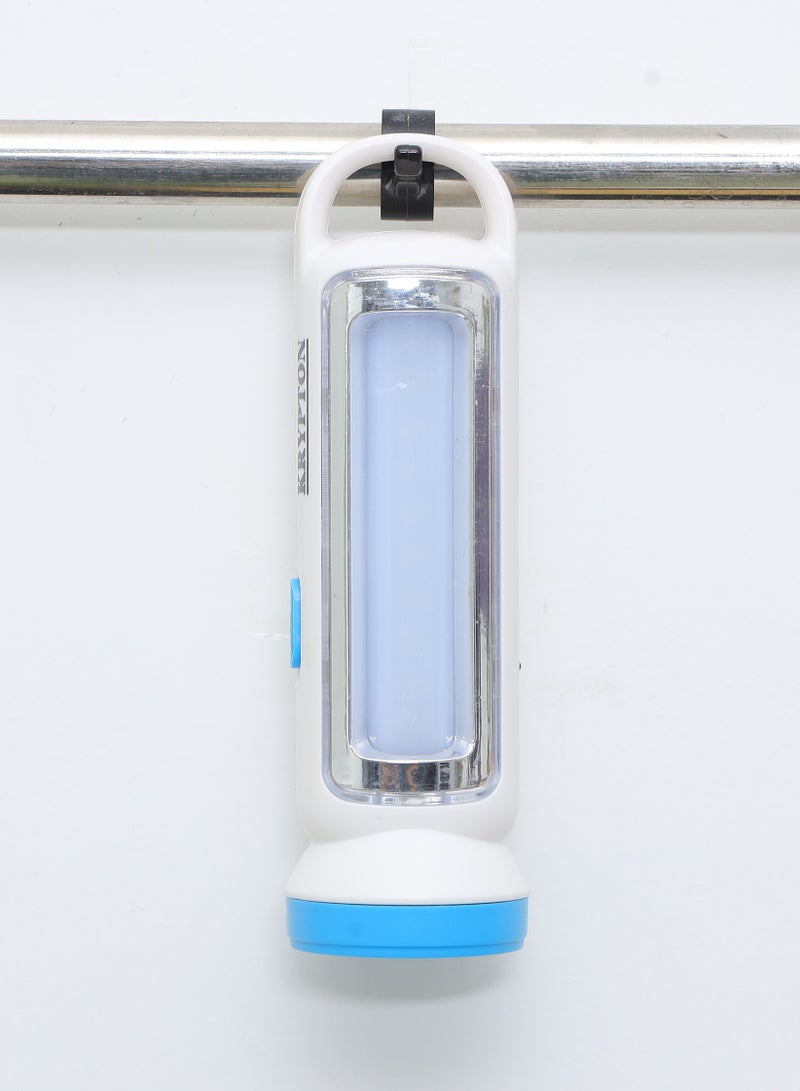 كريبتون Krypton مصباح يدوي وفانوس LED قابل لإعادة الشحن | KNFL5439 | مصباح كشاف محمول وخفيف الوزن | شحن USB | مصباح LED عالي الطاقة 3 وات | عمل مستمر لمدة 8 ساعات | حماية الشحن الزائد | أبيض | ضمان لمدة سنتين - Image 3