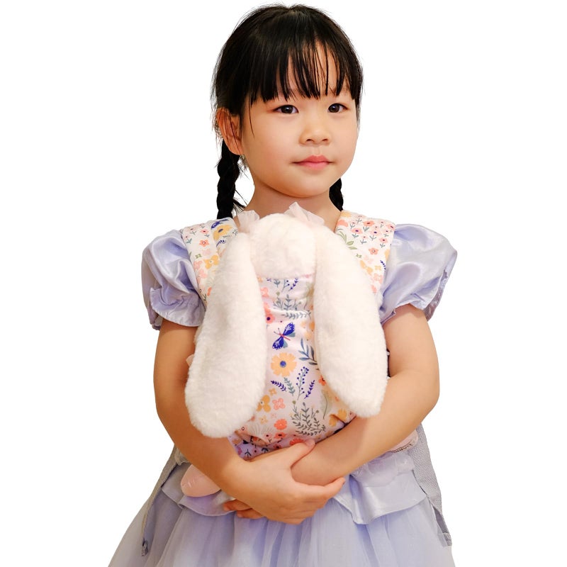 Vlokup Baby Doll Carrier Adjustable Doll Carrier for Little Girls Front Back Wear Made with Soft Fabric Fits Dolls Stuffed Animals up to 20 Inches Wildflower - Image 3