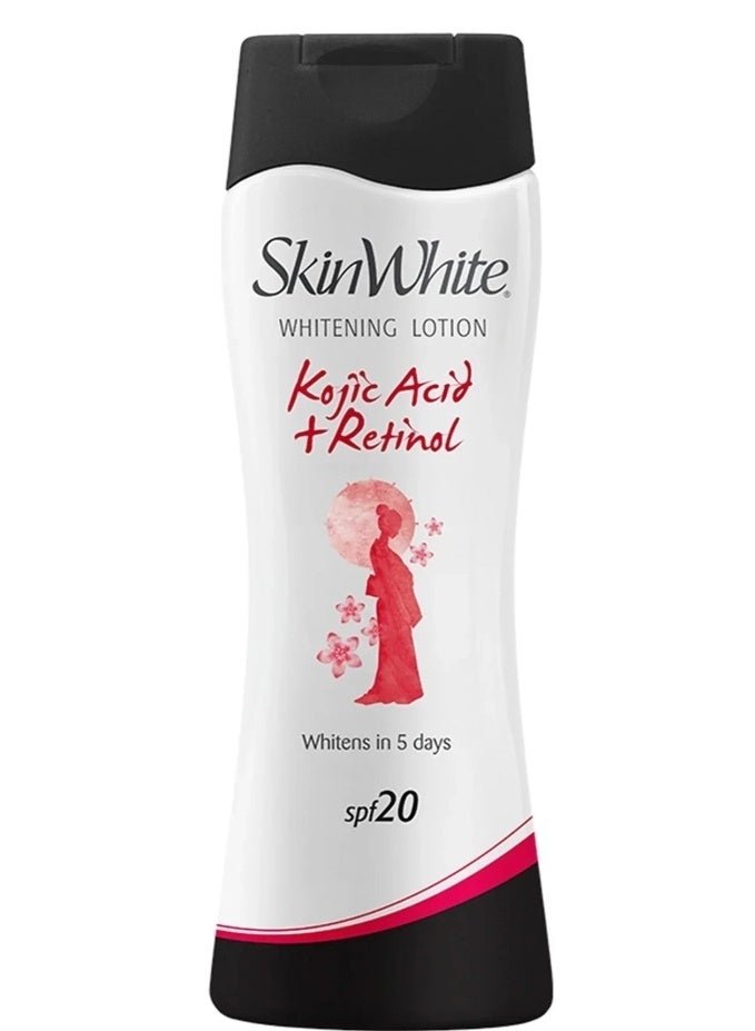 skin white SkinWhite Kojic Acid+Retinol Lotion SPF20 100ml - Image 1