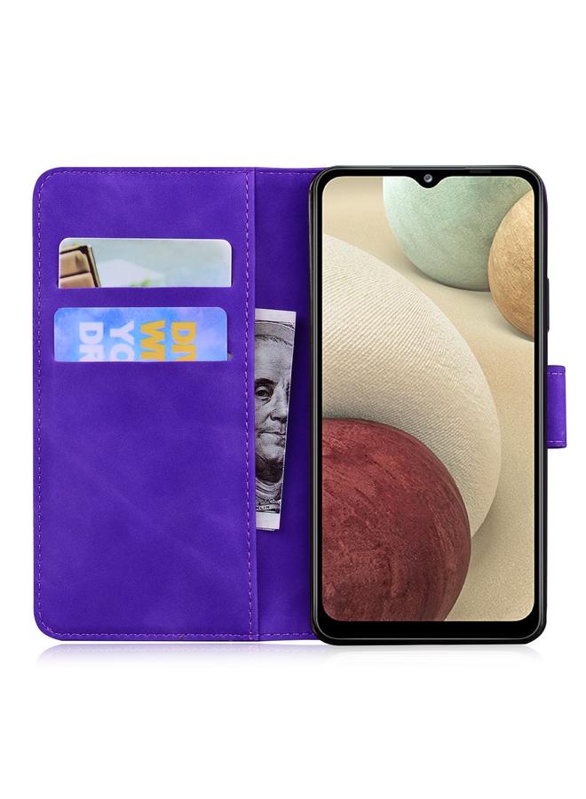 اس-توب جراب لهاتف Samsung Galaxy M32 4G / F22 4G، جراب هاتف من الجلد بلون نقي وملمس ناعم - Image 4