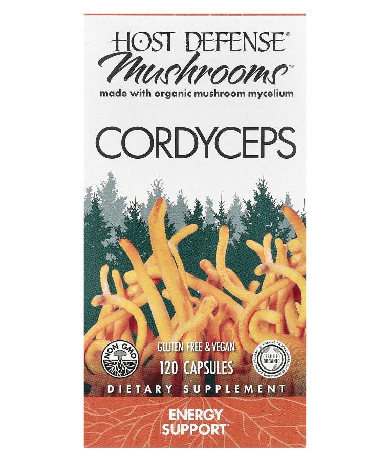 Host Defense Mushrooms™ Cordyceps 120 Capsules (0.5 g per Capsule)
