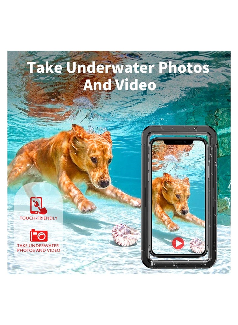 SYOSI Waterproof Mobile Phone Case Built-in Screen Protector 360° Full Body Protective Shockproof IP68 Underwater Phone Case - Image 2
