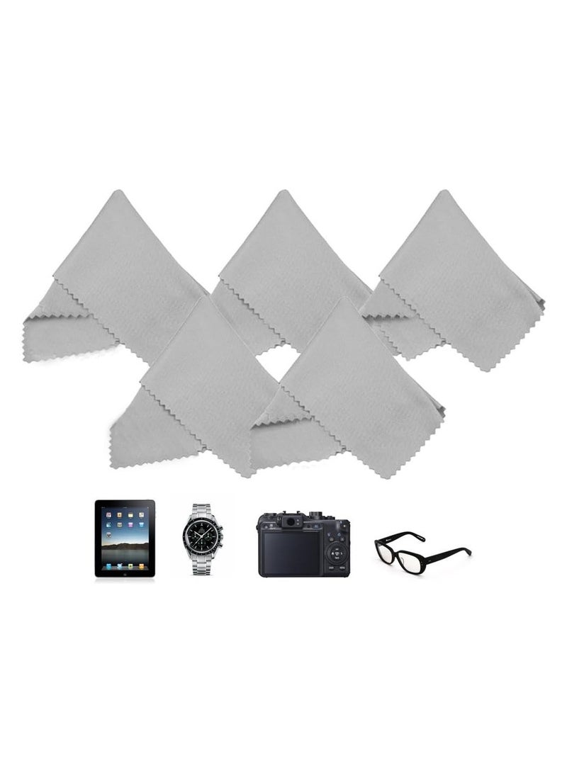 VIUAUAX Microfibre spectacle cloth.Microfibre Cloths - Pack of 10 - For Cleaning Glasses, Sunglasses, Camera Lenses, iPad, Tablets, Mobile Phones, iPhone, Android Phones, Laptops, LCD Screens and Others - Image 2