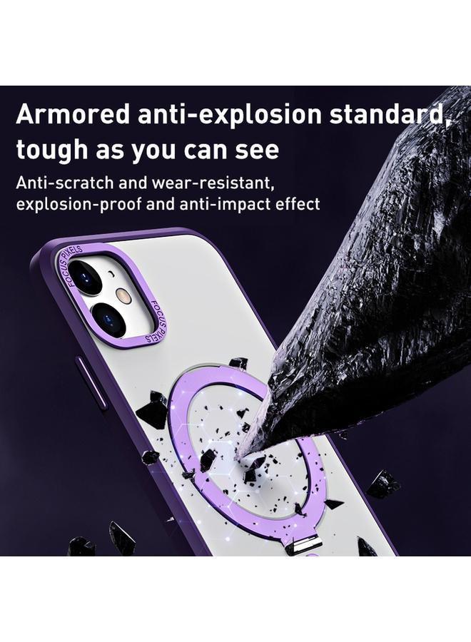 Zaboon Case For iPhone 11 Skin Feel MagSafe Shockproof Phone Case with Holder - Image 2