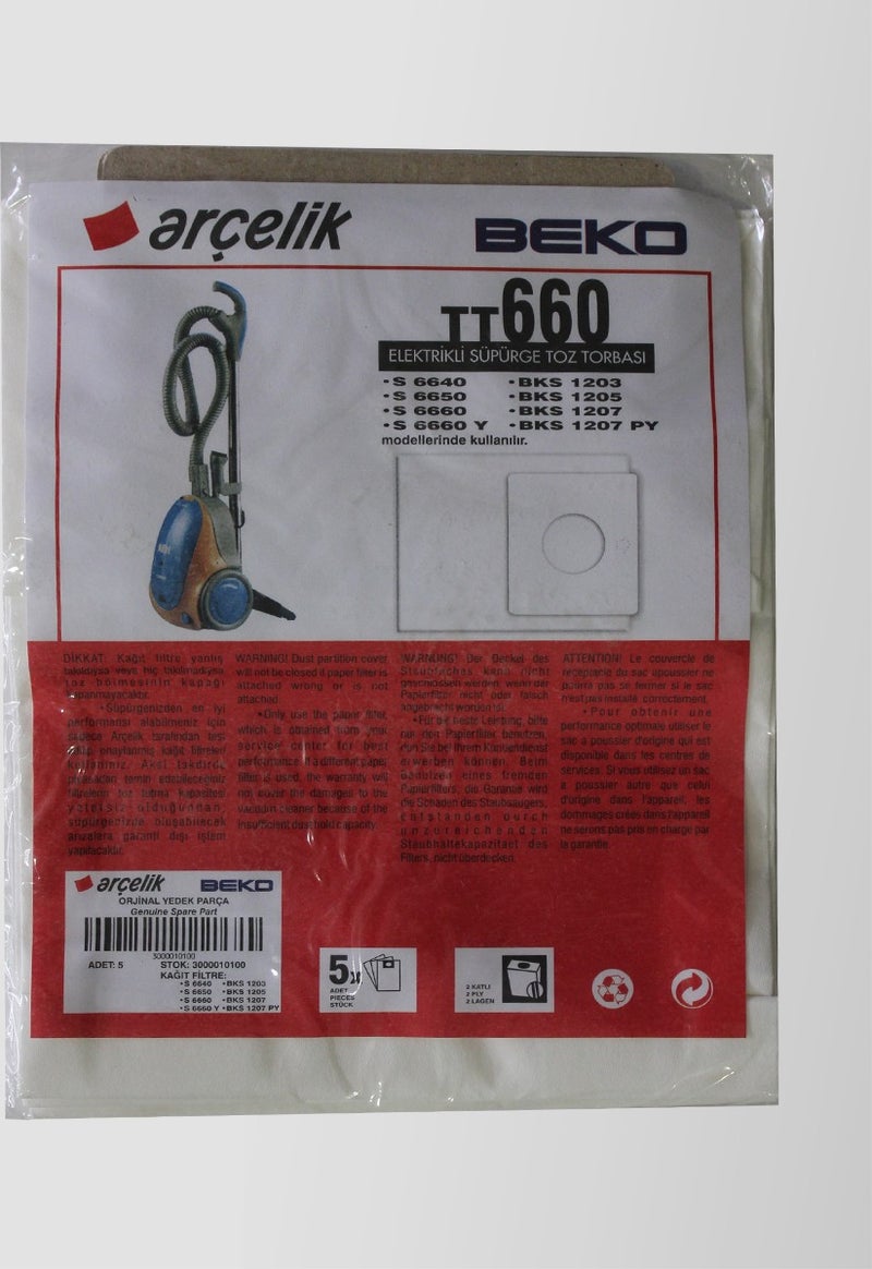 Arçelik Arcelik Beko TT660 Vacuum Cleaner Bag