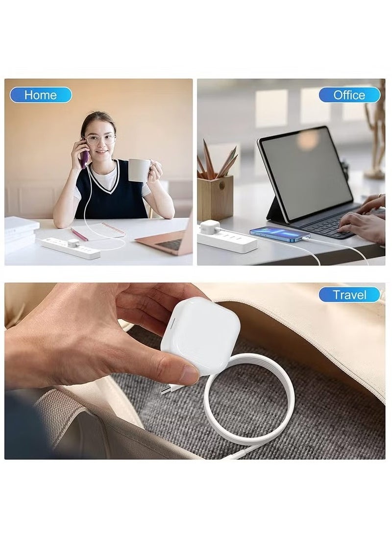 JWSISSIE - iPhone 20W Fast Charger | USB C Wall Fast Charger with USB C to Lightning Cable Compatible with iPhone 14/14 Pro/14 Pro Max/13/12/SE2020/11/XR/XS Max/X/iPad - Image 1