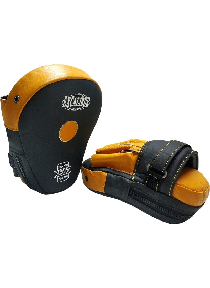 Excalibur - Porto Z5 Genuine Leather Boxing Gloves Double Yellow - Image 1
