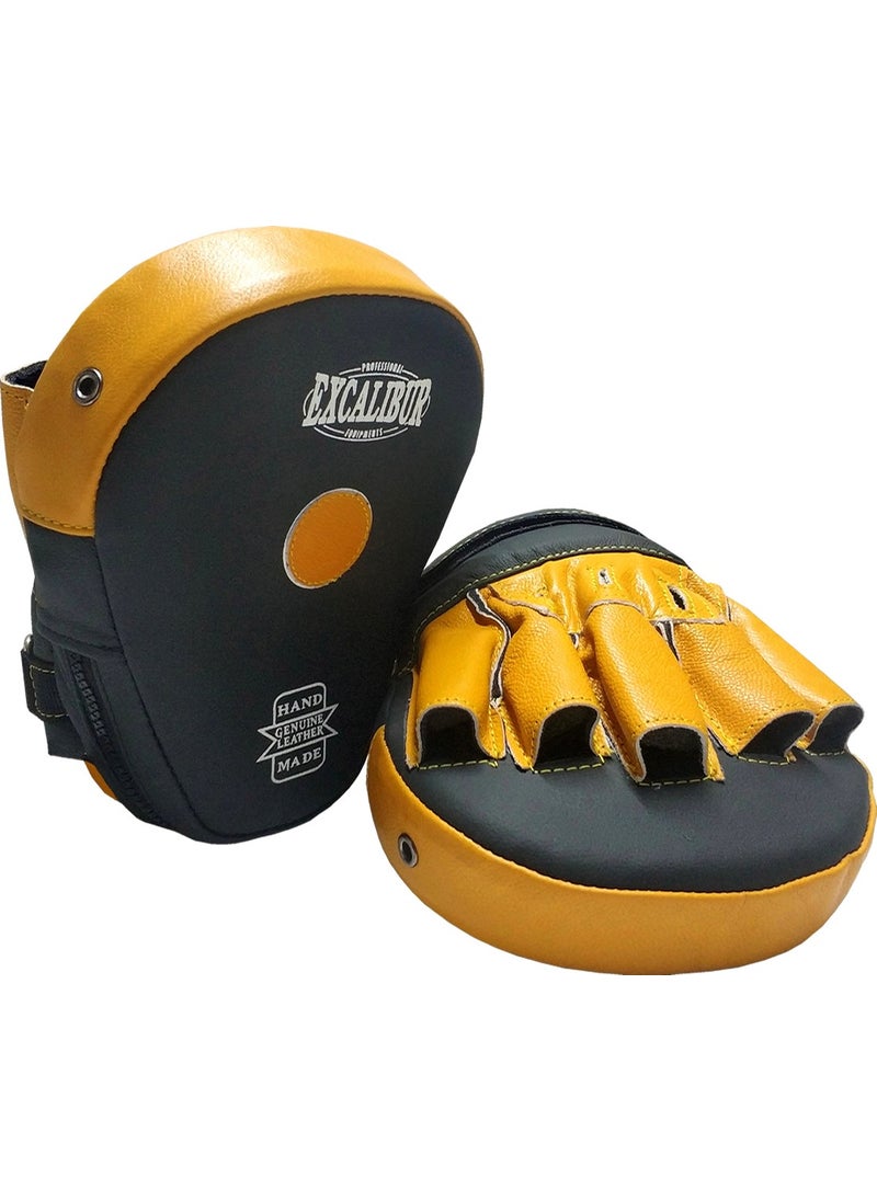 Excalibur - Porto Z5 Genuine Leather Boxing Gloves Double Yellow - Image 1