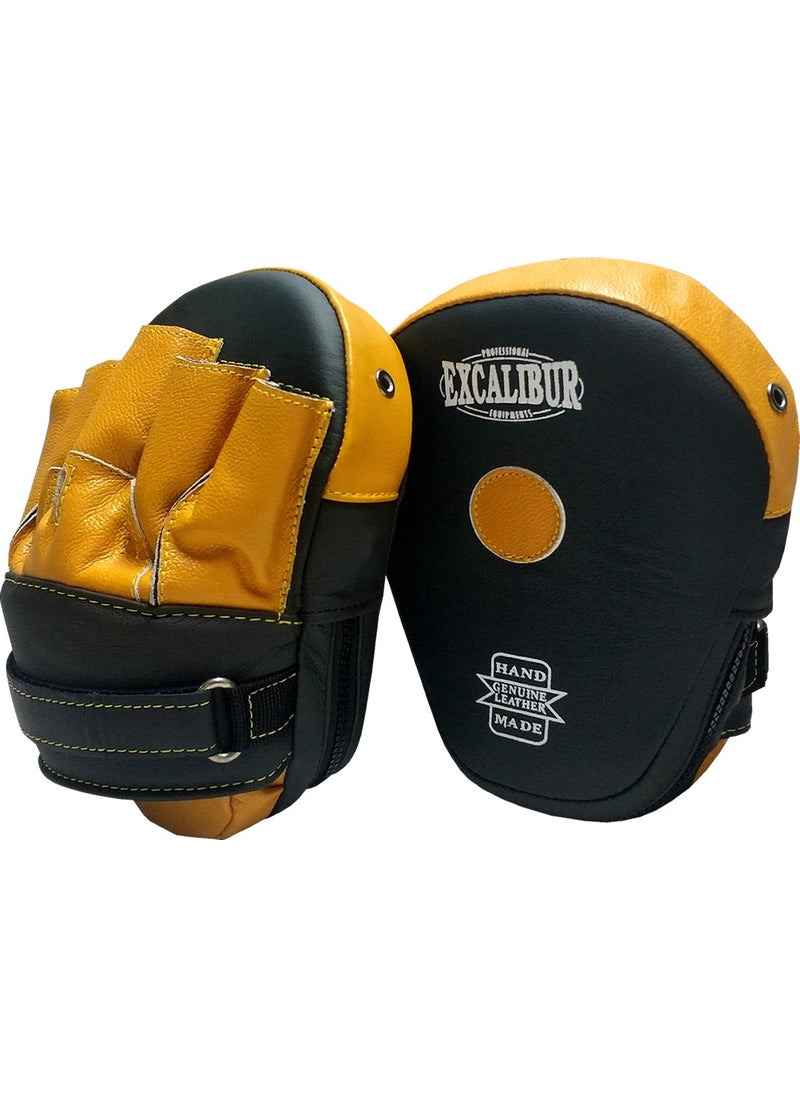 Excalibur - Porto Z5 Genuine Leather Boxing Gloves Double Yellow - Image 1