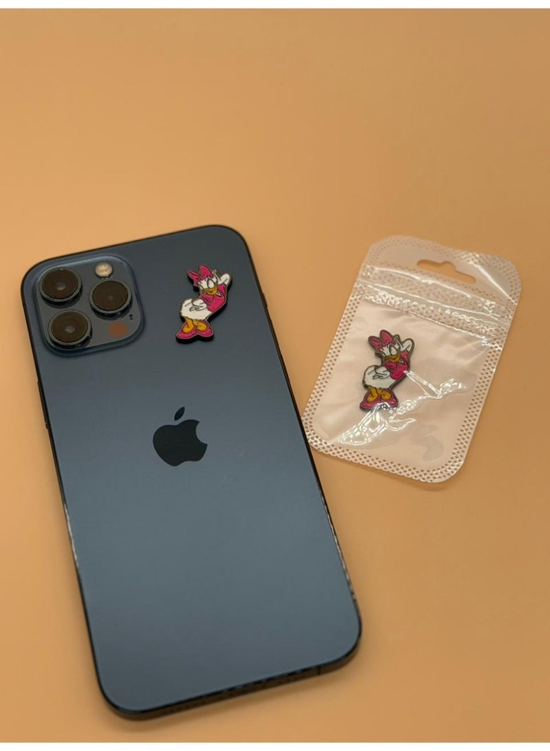 Disney 3D Metal Premium Sticker - Daisy Duck from Disney Cartoon - for Mobile Phone Laptop and Any Smooth Surface - Image 1