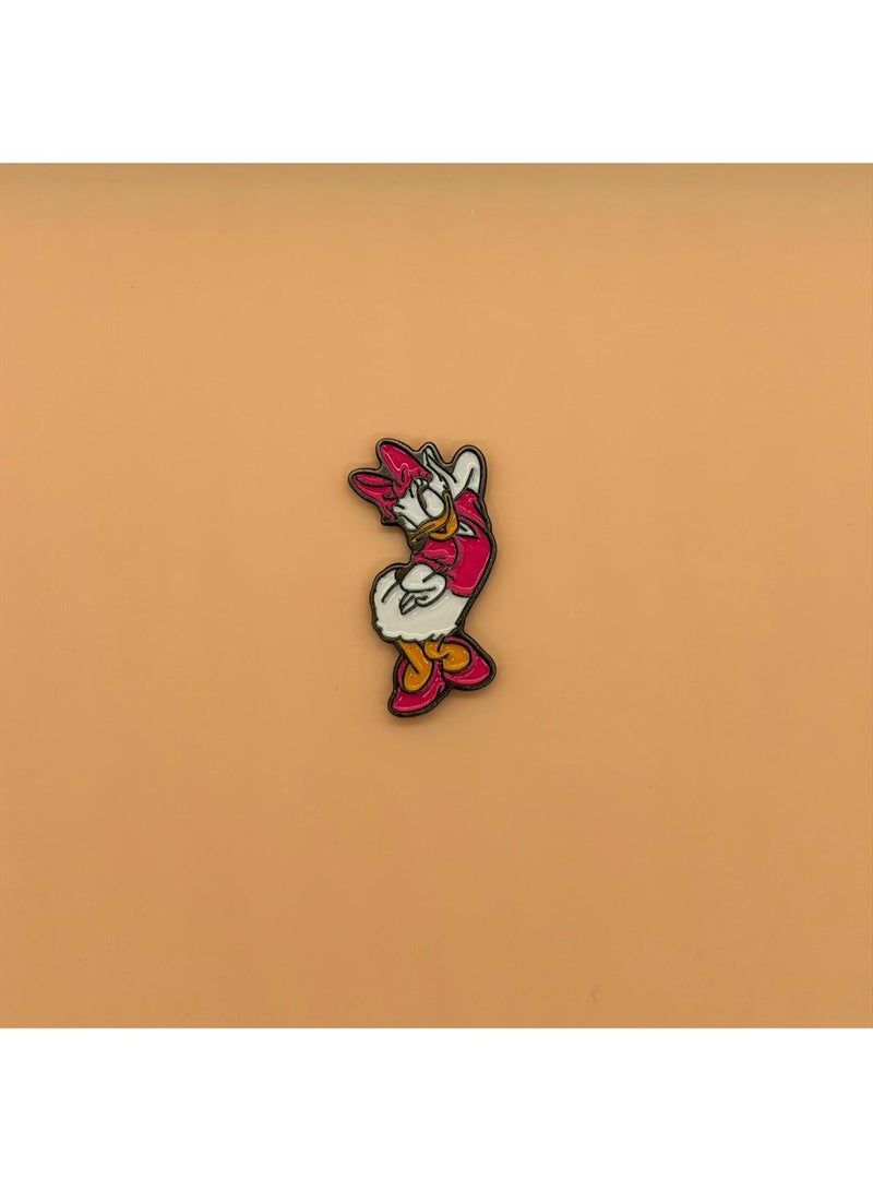 Disney 3D Metal Premium Sticker - Daisy Duck from Disney Cartoon - for Mobile Phone Laptop and Any Smooth Surface - Image 2