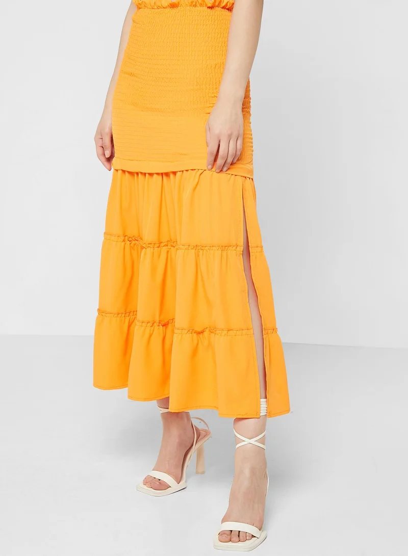 Ginger Tiered Skirt With Top Set