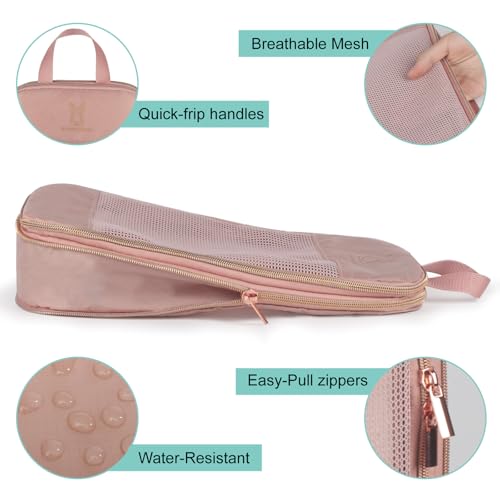 Bunnychill Expandable Compression Packing Cubes for Suitcases,6 Set Lightweight Compressible Travel Packing Organizer for Carry on Suitcase,Organizer Bags Set as Travel Essentials for Women - Image 5