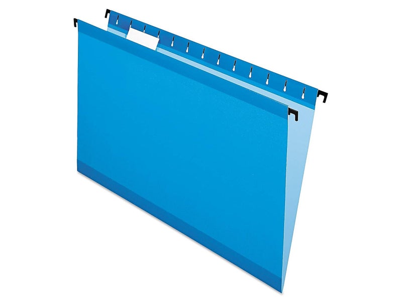 Pendaflex SureHook Reinforced Hanging Folders, Legal Size, Blue, 1/5 Cut, 20/BX (6153 1/5 BLU) - Image 2