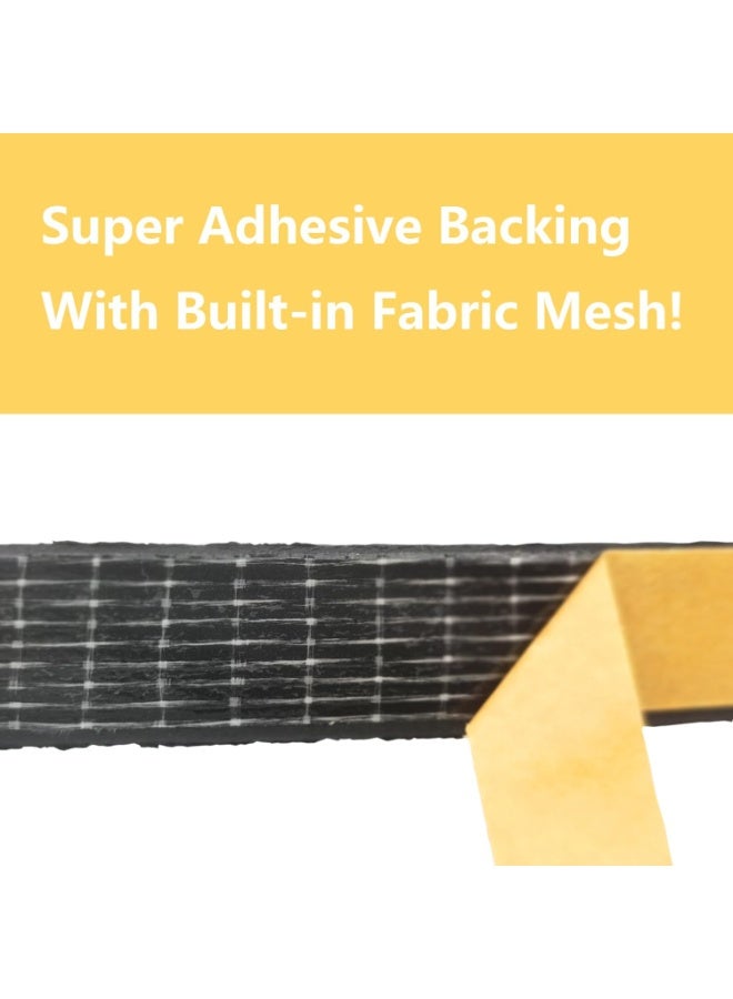 Weather Stripping Seal Strip for Doors & Windows – 18 Feet Self-Adhesive Gap Sealer, Fits 5/16” to 15/32” Gaps, Easy-to-Cut Weatherstrip for Home Insulation, Noise, Dust, and Draft Protection - Image 4