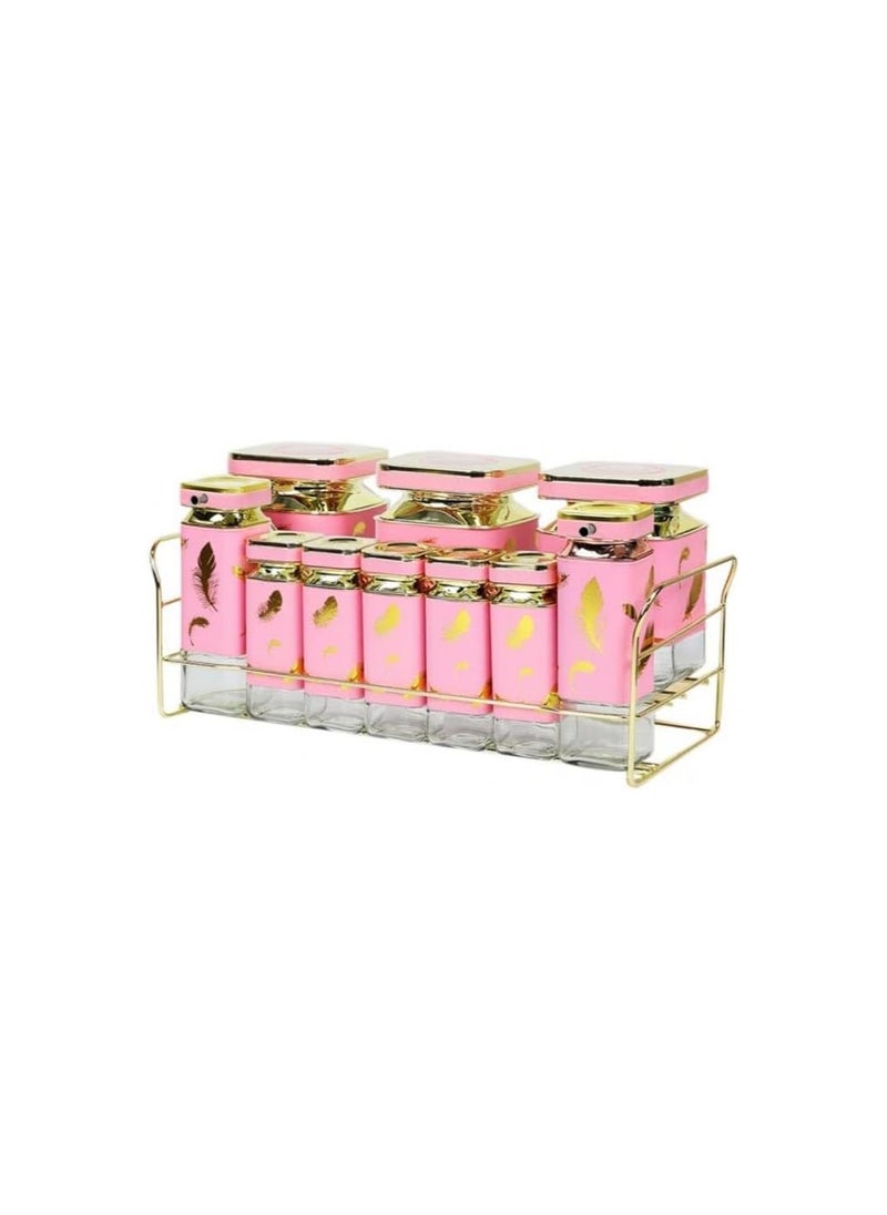 Oxford - 11-Piece Stainless Steel Spice Set Oxford Pink OX-J130 - Image 1