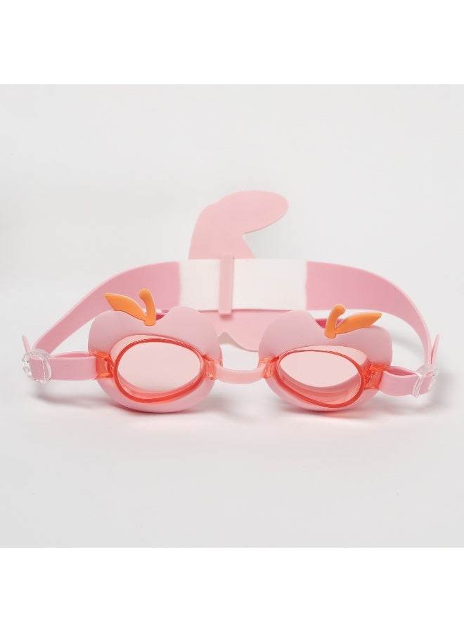 SUNNY LIFE Kids Swim Goggles – Cotton Candy Cherry Color – Adjustable Strap & Soft Silicone Seal – Anti-Fog & UV Protection – Fun & Comfy Swimming Glasses for Kids - Image 3