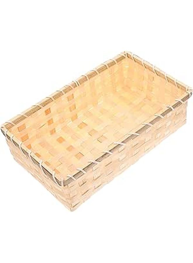 Small Woven Bread Basket Kitchen Storage Organizer For Dining And Household - Image 1