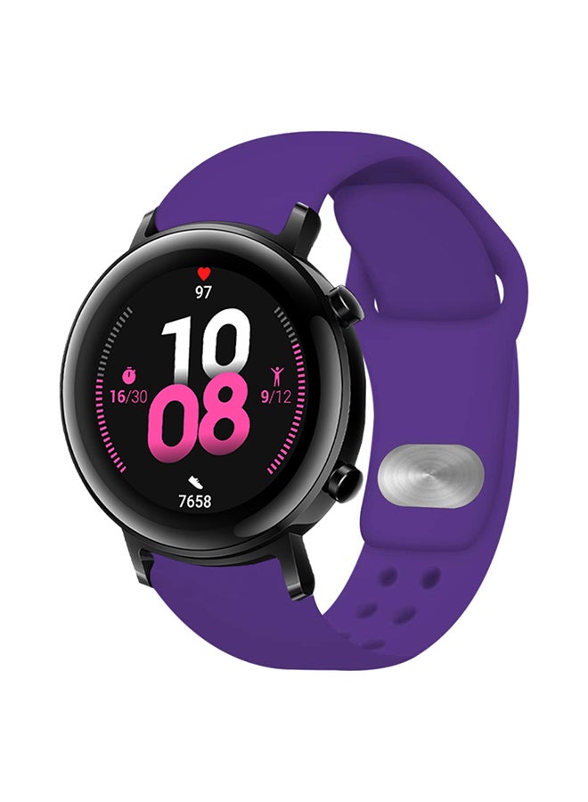 بيرفيي سوار بديل مصنوع من السيليكون الصلب خاص بساعة هواوي GT 2 أرجواني