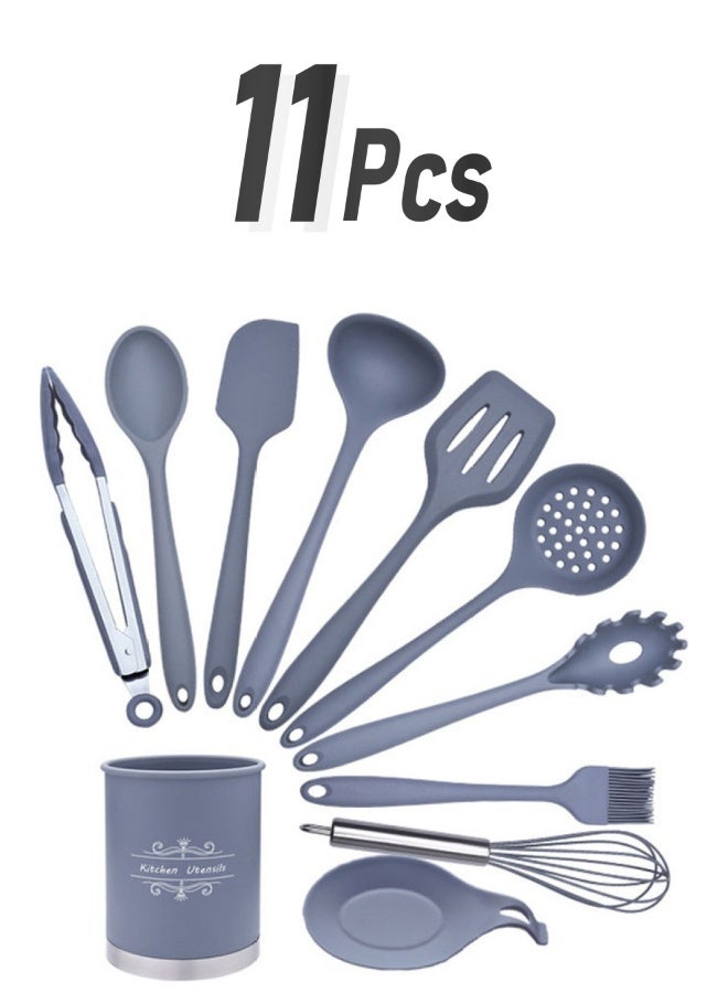 11-Piece Cooking Kitchen Utensil Set Gray
