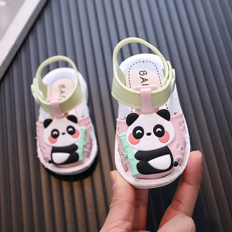 2024 Summer Children'S Sandals 0-1-2 Years Old Toddler Shoes Toddler Toe Soft Sole Cartoon Sandals For Boys And Girls - Image 4